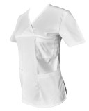 Halat Medical Pe Stil, Alb cu Elastan, Model Classic - XS