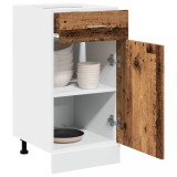 VidaXL Dulap inferior cu sertar &ldquo;Lyon&rdquo; lemn vechi 40x46x81,5cm
