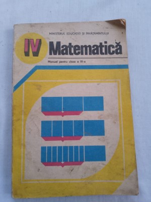 Manual matematica clasa a4a1986 foto