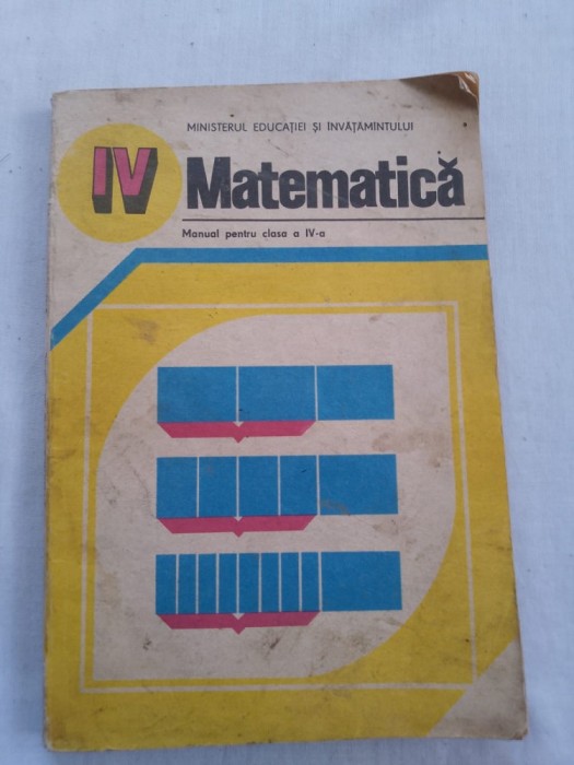 Manual matematica clasa a4a1986