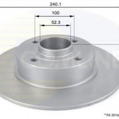 Disc frana RENAULT MODUS / GRAND MODUS (F/JP0) (2004 - 2016) COMLINE ADC1555