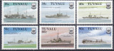 DB1 Tuvalu 1990 Vapoare Vase de Razboi 6 v. MNH