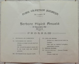 Program Serbare Hipica Anuala 19 decembrie 1912// Clubul Calaretilor Bucuresti