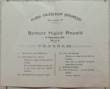 Program Serbare Hipica Anuala 19 decembrie 1912// Clubul Calaretilor Bucuresti