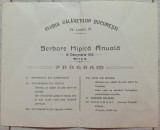 Program Serbare Hipica Anuala 19 decembrie 1912// Clubul Calaretilor Bucuresti