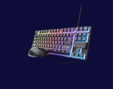 Kit Trust Wireless GXT 798 2-in-1, tastatura mecanica, interfata USB,