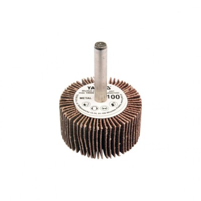 Peire abrazivă circulară cu tijă 40 x 20 x 6 mm granulație 100 Yato YT-83354 foto