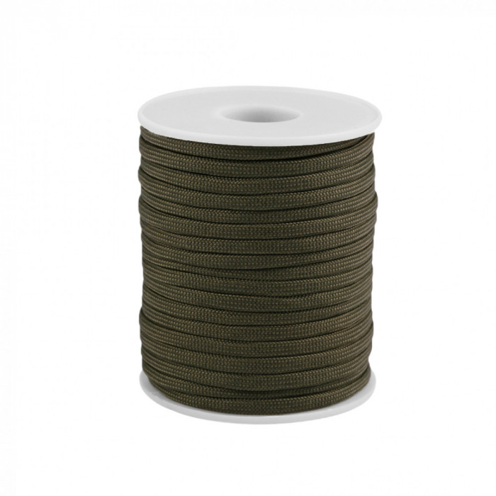 Cordelina paracord, diametru 4 mm, 23 m Kaki