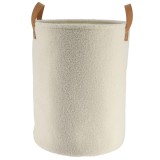 Coș Rufe Textil Mediu 35X46 Cm &ndash; Negru | Organizatoare Baie