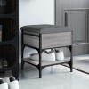 Gossi banca de pantofi, gri sonoma, 42x42x45 cm, lemn prelucrat