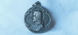 MEDALION ISUS HRISTOS si FECIOARA MARIA manopera EXCEPTIONALA 2 fete 1900 SPANIA