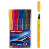 Set Carioci Fineliner Grasp, Triunghiulare, 8 Buc, Multicolor, Oem