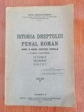 Petre Ionescu-Muscel, Istoria dreptului penal rom&acirc;n. Studiu comparat