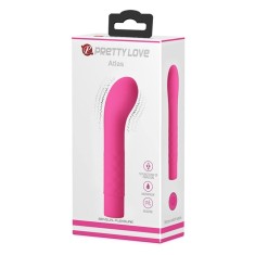 Atlas - Vibrator punct G, roz, 14 cm