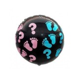 Balon folie rotund gender reveal BOY ? GIRL 45 cm