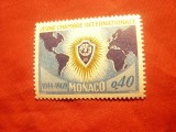 Serie Monaco 1969 - Camera Internationala a Tineretului , 1 val., Nestampilat