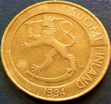 Cumpara ieftin Moneda 1 MARKKA - FINLANDA, anul 1994 * cod 4279 C, Europa