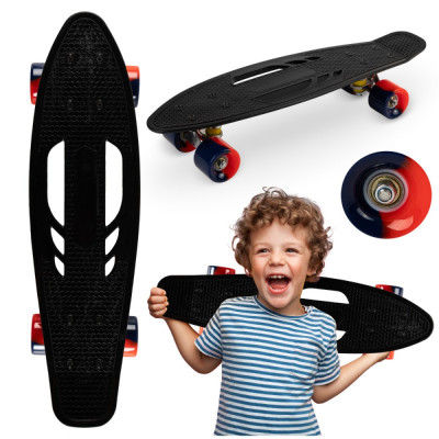 Skateboard copii, qkids, galaxy - navy blue foto