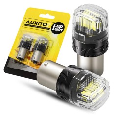 Set 2 becuri LED Auxito&reg; Canbus P21W 1156/BA15S, Canbus, Fara eroare, Marsarier, Semnalizare, Frana, Lumini de zi