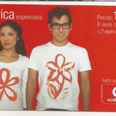 CT2 - Cartela Telefonica - Italia - Vodafone prepaid 10 Euro - Carica Espresiva