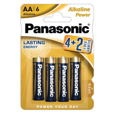 Baterii Alcaline AA LR6 1.5V Panasonic Alkaline Power Blister 6 foto