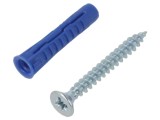 Diblu pin cu șurub 6x30mm din oțel - 50buc. - RAWLPLUG