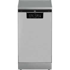 Masina de spalat vase Beko BDFS26046XQ, 10 seturi, 6 programe, Motor ProSmart Inverter, Clasa C, TimeDelay, AquaIntense, 45 cm, Inox