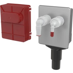 Legatura externa masina de spalat incastrata pentru conectarea de două aparate, cu capac din oţel in