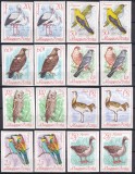 DB1 Fauna Pasari Ungaria 1968 8v. Nedantelate MNH, Nestampilat