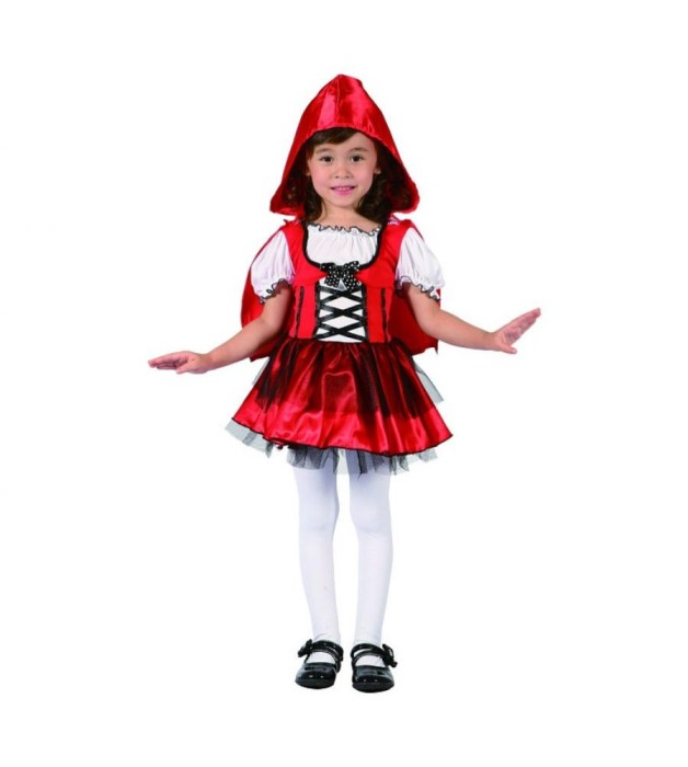 Costum carnaval Scufita Rosie, marime 92 -104 cm