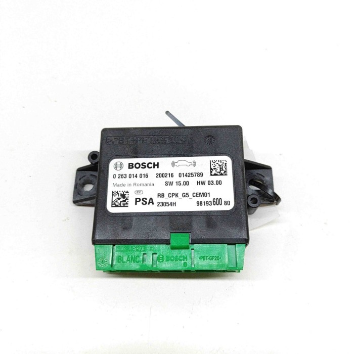 Unitate de control senzor de parcare PDC CITRO&Euml;N C5 AIRCROSS 2020 OEM: 9819360080,0263014016 27504227