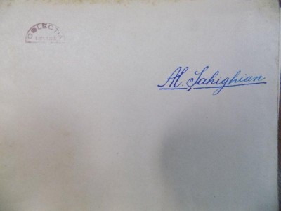 ALEXANDRU SAHIGHIAN , MAINILE, MANUSCRIS, COLECTIA SASA PANA foto