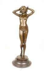 Nud mare - statueta din bronz pe soclu din marmura VG-112