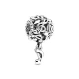 Cumpara ieftin Charm/talisman argint 925, JW1140, model nota muzicala, placat cu rodiu