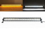 Bara LED Auto 180W, 80cm, DRL Galben/Alb, 12V/24V, Offroad, Proiector Lumina, Cross, Aluminiu