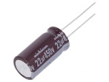 Condensator electrolitic THT 22uF 450VDC &Oslash;12,5x25mm &plusmn;20%