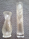 Doua vaze mici din sticla
