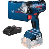 Bosch GDS 18V-400 + GAL 18V-40 - Masina de insurubat cu impact fara acumulatori Li-Ion 18 V - Ah patrat 1/2 inch 400 Nm M10-M20 valiza plastic + Incar