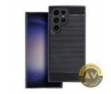 Cumpara ieftin Husa Samsung Galaxy S25 Ultra, OEM, Carbon Neagra, Back Cover, TPU, Silicon, Rezistenta la socuri si zgarieturi