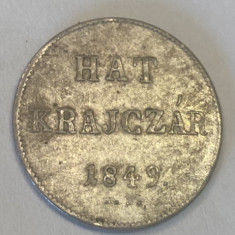 Hat Krajczar 6 Kreuzer 1849 NB