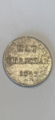 Hat Krajczar 6 Kreuzer 1849 NB foto