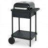 Gratar carbune Blooma Rockwell, 72x59x108cm, otel, mobil, cu roti, greutate 19.5kg