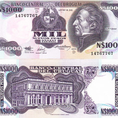 Uruguay 1 000 Nuevos Pesos 1992 P-64b UNC