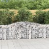 VidaXL Coșuri gabion arcuite 2 buc, 400x30x80/100 cm, fier galvanizat 3146853