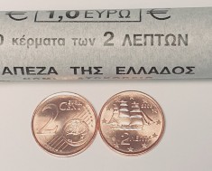 3337 Grecia 2 euro cents 2003 corvette (cel mai mic tiraj din serie) km 182 UNC