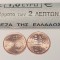 3337 Grecia 2 euro cents 2003 corvette (cel mai mic tiraj din serie) km 182 UNC