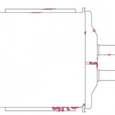 Radiator Incalzire Chevrolet Aveo (T250), 03.2006-2011, motor 1.2, 1.4; 1.5; 1, 6 benzina, aluminiu brazat/aluminiu, 194x150x24 mm, SRLine