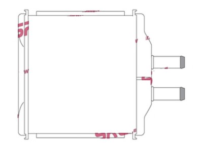 Radiator Incalzire Chevrolet Aveo (T250), 03.2006-2011, motor 1.2, 1.4; 1.5; 1, 6 benzina, aluminiu brazat/aluminiu, 194x150x24 mm, SRLine foto