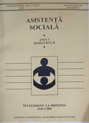 ASISTENTA SOCIALA ANUL 1, SEMESTRUL 2 - INVATAMANT LA DISTANTA-STEFAN BONCU-258013 foto