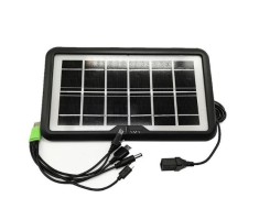 Panou solar portabil CcLamp CL-638WP 6V 3,8W,0,63A , Port multi usb, ip65